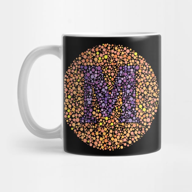 Letter M Ishihara Test by CorneaDesigns